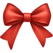 Red bow sticker