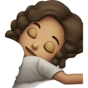 Brunette girl sleeping sticker