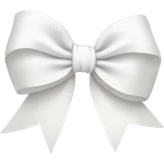 white bow  sticker