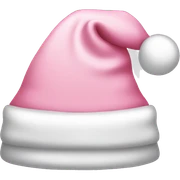light pink santa hat sticker