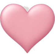 light pink heart sticker