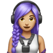 girl gamer sticker