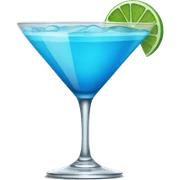 BLUE coctail sticker