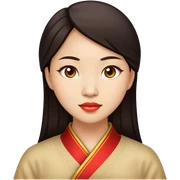 chinese photorealistic woman sticker
