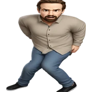 funny bearded boy meme sticker