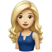 France girl blonde sticker