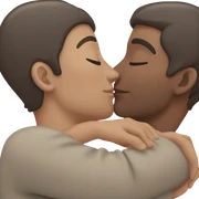 Intimate moment between to lovers sticker