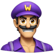 Waluigi sticker