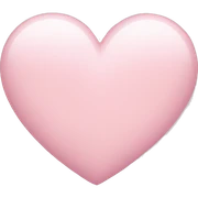 Light pink heart sticker