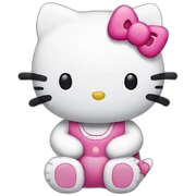 Hello kitty sitting sticker