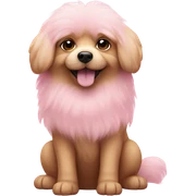Pink dog sticker