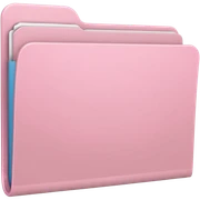 Pale pink folder sticker
