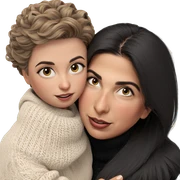 girls in black sweaters sticker