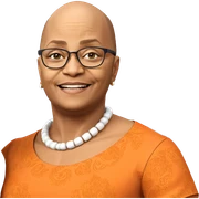 bald boy in stylish dress sticker