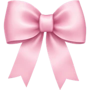 light pink ribbon bow sticker