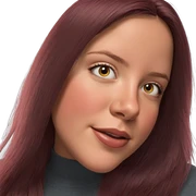 realistic portrait of girl sticker