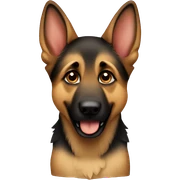 German shepherd puppy sticker