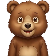 Smiling bear sticker