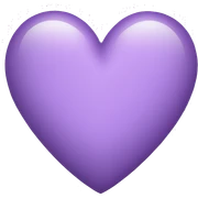 light purple heart  sticker