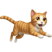 cat flying sticker