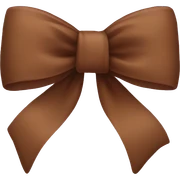 Brown bow  sticker