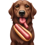Perro salchicha con lazos rosas comiendo dulce  sticker