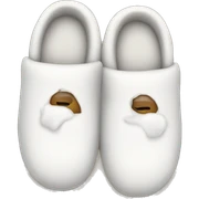 cozy white slippers sticker