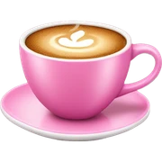 pink cup of coffee sticker