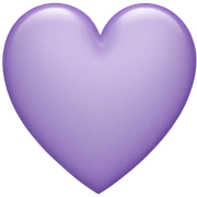 light purple heart  sticker