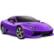 purple sport car sticker