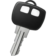 Black car key  sticker