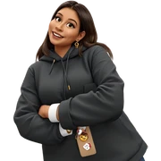 smiling girls in stylish outfits sticker