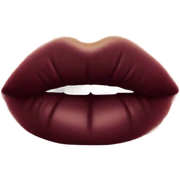 Burgundy kiss stain sticker