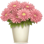 Pretty Bouquet of chrysanthemums  sticker