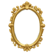 Gold mirror sticker