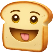 Bread with a smile sticker