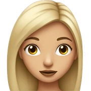 Girl with thick eye lashes sticker
