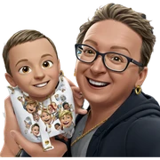 two boys smiling with jewelry sticker