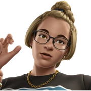 girl with glasses and jewelry sticker