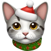Cute Christmas cat  sticker