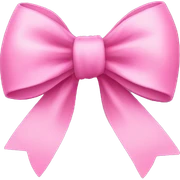 Pink bow sticker
