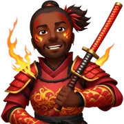 Fire-Wielding Samurai sticker