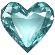 heart diamond sticker