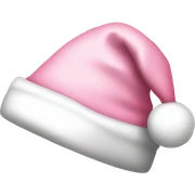 light pink santa hat sticker