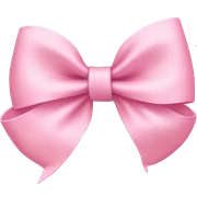 Baby pink bow sticker