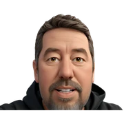 realistic portrait of male with beard sticker