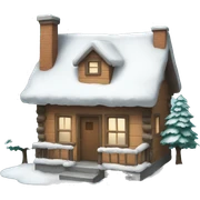 Winter house sticker