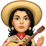 Mariachi Guitarist sticker