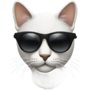 Cat with sunglasses sticker