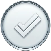 white check mark sticker